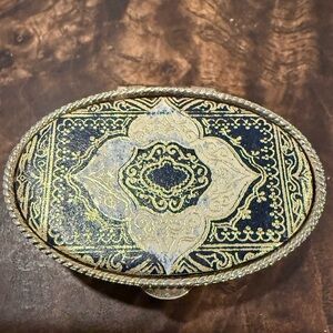 Vintage Intricate Pillbox